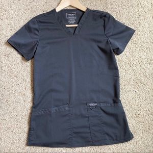 NWOT Cherokee Women’s dark grey scrub top XXS